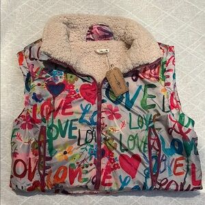 Natural Life Multicolor Fleece Vest
